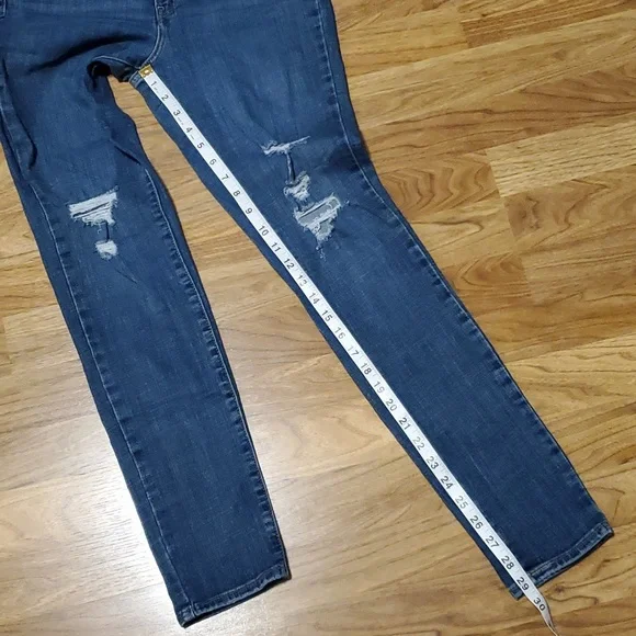 Levi's 721 High Rise Skinny Womens Distressed Jeans Size 28 (Length 30) - Picture 8 of 15